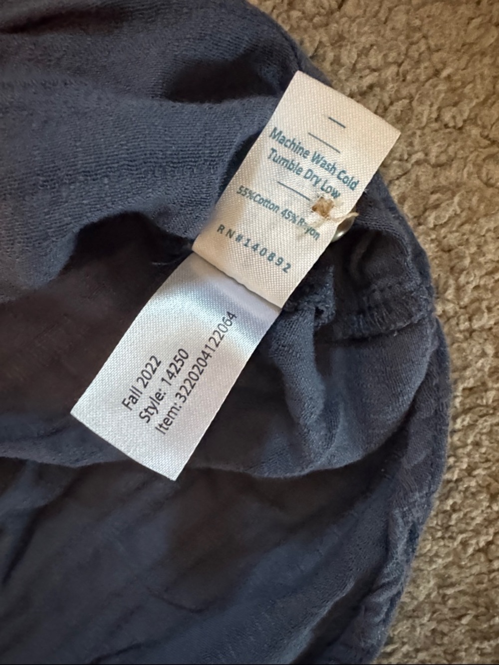 Marine Layer Dana Shirt Blue - Picture 3 of 3